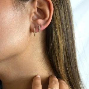 Jackie Gold Ohrringe - Jackie Grand Place Oval Hoops S - Gr. unisize - in Gold - für Damen