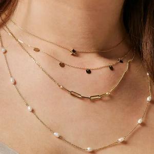 Jackie Gold Halskette - Jackie Pearls of Amalfi Necklace585 - Gr. unisize - in Gold - für Damen