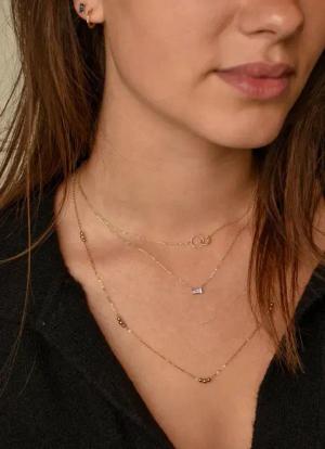Jackie Gold Halskette - Jackie Double Circle Necklace - Gr. unisize - in Gold - für Damen