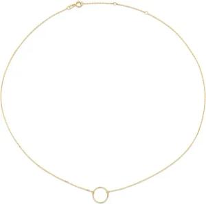 Jackie Gold Halskette - Jackie Circle Silhouette Neckl. - Gr. unisize - in Gold - für Damen