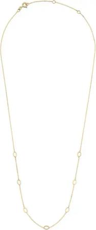 Jackie Gold Halskette - Jackie Long Oval Necklace - Gr. unisize - in Gold - für Damen