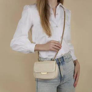 Ted Baker Crossbody Bags - Pyahley Statement T Plisse Mini Bag - Gr. unisize - in Weiß - für Damen