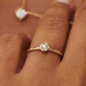 Isabel Bernard Ring - De La Paix Inaya 585 Gold Ring - Gr. 48 - in Gold - für Damen