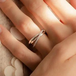 Parte Di Me Ring - Ponte Vecchio Lanza Ring - Gr. 58 - in Silber - für Damen