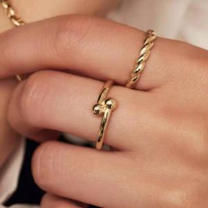 Isabel Bernard Ring - Monceau Mirell 585 Gold Ring - Gr. 50 - in Gold - für Damen