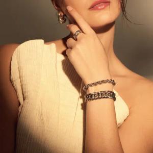 Parte Di Me Armband - Bibbiena Poppi Viva Armband - Gr. ONE SIZE - in Silber - für Damen