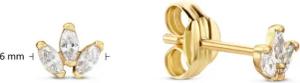 Jackie Gold Ohrringe - Ohrringe - Gr. unisize - in Gold - für Damen