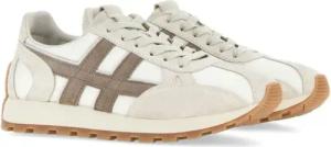 Hogan Low-Top Sneaker - Mesh Design Sneakers With Suede Trim - Gr. 7 - in Weiß - für Damen