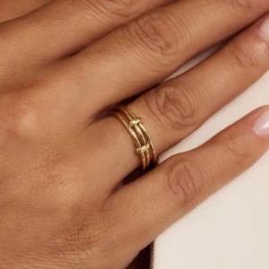 Isabel Bernard Ring - Cour d'Honneur Adora 585 Gold Ring - Gr. 58 - in Gold - für Damen