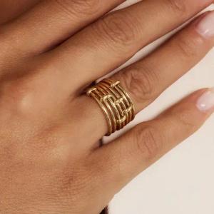 Isabel Bernard Ring - Cour d'Honneur Adora 585 Gold Ring - Gr. 52 - in Gold - für Damen