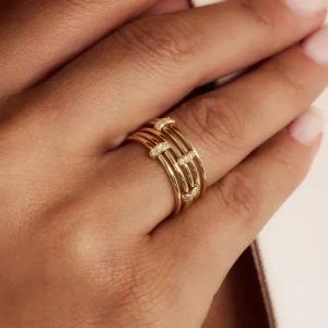 Isabel Bernard Ring - Cour d'Honneur Adora 585 Gold Ring - Gr. 60 - in Gold - für Damen