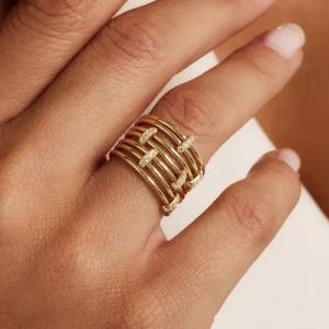 Isabel Bernard Ring - Cour d'Honneur Adora 585 Gold Ring - Gr. 56 - in Gold - für Damen