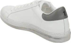 Kiton Low-Top Sneaker - Calfskin Sneakers With Gray Detail - Gr. 7 - in Weiß - für Damen