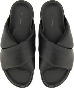 Rick Owens Loafer - Twisted Design Lamb Leather Slides - Gr. 43 (EU) - in Schwarz - für Damen