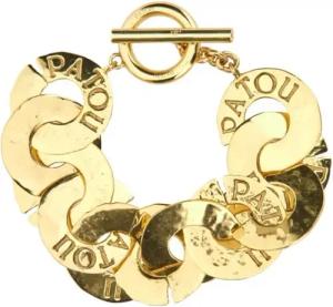 Patou Armband - Gold Interlocking Links Bracelet With Engraved Log - Gr. ONE SIZE - in Gold - für Damen
