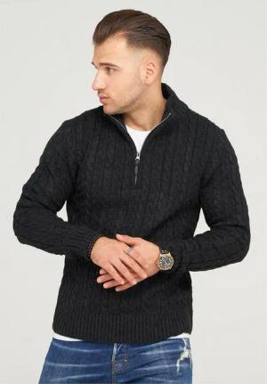 behype Strickpullover CILIAN HENLEY mit gemütlichem Stehkragen