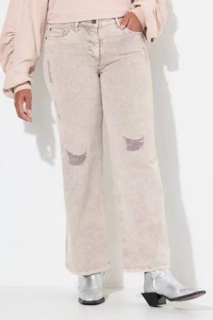 Angel of Style 5-Pocket-Jeans Jeans weites Bein Destroy-Effekte 5-Pocket