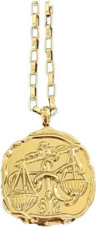 Einkaufszauber Kette mit Anhänger Halskette Sternzeichen Waage, Sternzeichen Waage