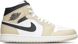 Jordan Aj1 Mid Herren Sneaker - Weiß - Größe 42.5 - Leder, Synthetik