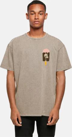 POD Summer - Icecream Acid Washed Oversize Tee