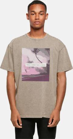POD Summer - Every summer has a story Acid Washed Oversize Tee