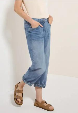 Cecil Damen Straight Leg Jeans in Blau, Gr: 25