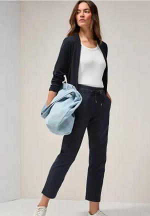 Cecil Damen 7/8 Casual Fit Hose in Blau, Gr: XS