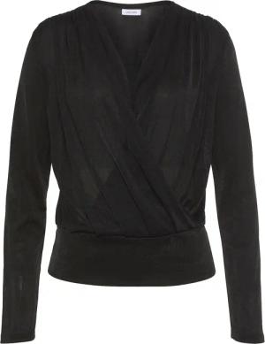 LASCANA Langarmshirt, aus glänzender Qualität