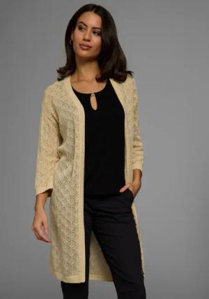 Laura Scott Longstrickjacke, mit sommerlichem Ajourmuster - NEUE KOLLEKTION
