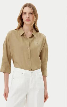 Tommy Hilfiger Hemd WW0WW46169 Beige Loose Fit