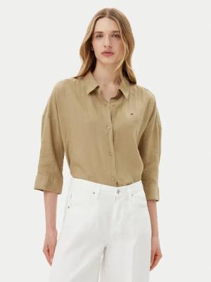Tommy Hilfiger Hemd WW0WW46169 Beige Loose Fit
