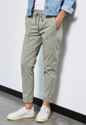 Street One Frauen Hose im Loose Fit in Grün, Gr: 38