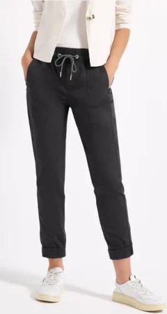 Street One Frauen Hose im Loose Fit in Grau, Gr: 38