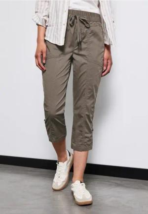 Street One Frauen 3/4-Hose mit Turn-Up in Braun, Gr: 34