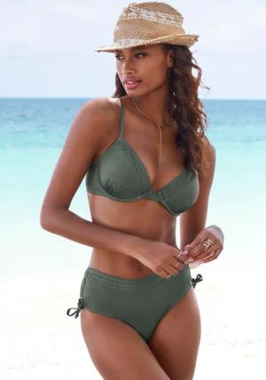 S.OLIVER Bügel-Bikini-Top Damen oliv Gr.42 Cup D