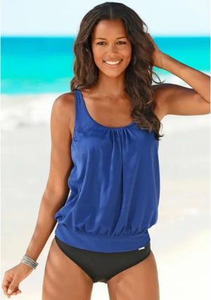 LASCANA Oversize-Tankini Damen blau Gr.52