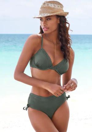 S.OLIVER Bikini-Hose Damen oliv Gr.38