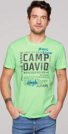 CAMP DAVID Rundhalsshirt, aus Baumwolle