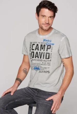 CAMP DAVID Rundhalsshirt, aus Baumwolle