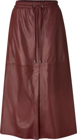 BOGNER Lederrock Aurea für Damen - Weinrot - 34