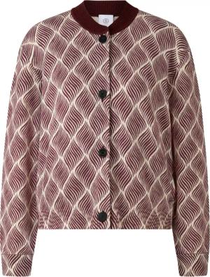 BOGNER Strick-Bomberjacke Evelyn für Damen - Weinrot/Creme - 48