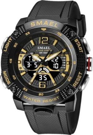 SMAEL Multifunktionale Quarzuhr-Kalenderanzeige-Outdoor-Sportuhr für Männer Watch, Digitale Männeruhr mit Datumsanzeige