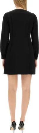 Michael Kors - V-Neck Dress - Größe 4 - schwarz