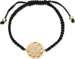 Unique Armband Unique Textilarmband vergoldeter Silberanhänger TXB0120