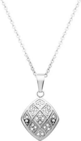 Unique Edelstahlkette Unique Edelstahlanhänger mit Zirkonia inkl. Kette N5058