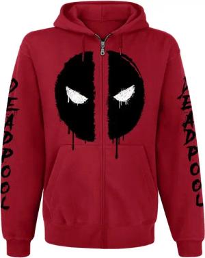 Deadpool - Marvel Kapuzenjacke - Logo - S bis XXL - für Männer - Größe M - rot - EMP exklusives Merchandise!