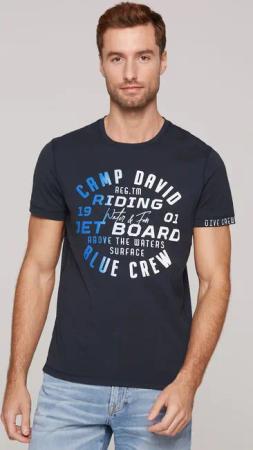 CAMP DAVID T-Shirt, mit Logo Print