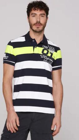 CAMP DAVID Poloshirt, mit Logo Print