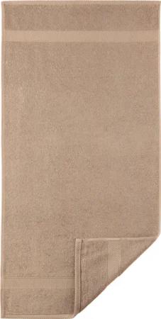 Egeria Handtücher "Diamant", (2 St., 2er Set Handtücher 50 x 100 cm), Uni Programm mit schmaler Bordüre, 100 % Baumwolle