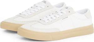 Tommy Hilfiger Sneaker "TH CUPSET SUMMER LTH", Freizeitschuh, Halbschuh, Schnürschuh mit seitlichem Label